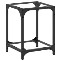 Produktbild för Soffbord med transparent glasskiva 30x30x40 cm stål