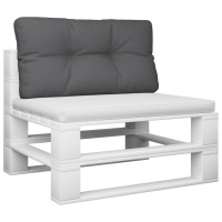Produktbild för Palldyna antracit 80x40x12 cm tyg