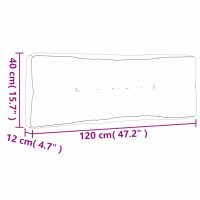 Produktbild för Palldyna röd 120x40x12 cm tyg