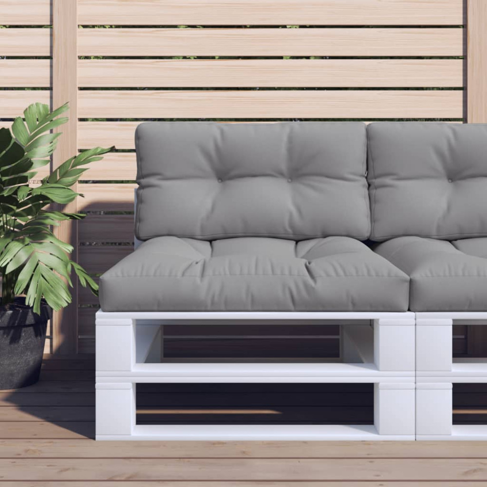 Produktbild för Palldyna grå 80x40x12 cm tyg