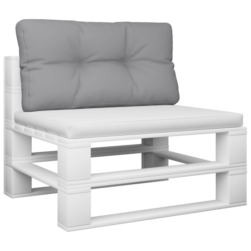 Produktbild för Palldyna grå 80x40x12 cm tyg