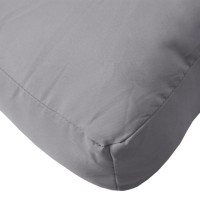 Produktbild för Palldyna grå 80x40x12 cm tyg