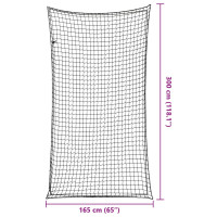 Produktbild för Lastnät med elastiskt rep svart 3x1,65 m PP