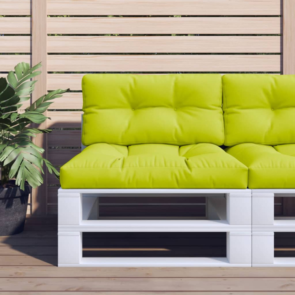 Produktbild för Palldyna ljusgrön 80x40x12 cm tyg