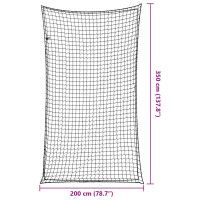 Produktbild för Lastnät med elastiskt rep svart 3,5x2 m PP