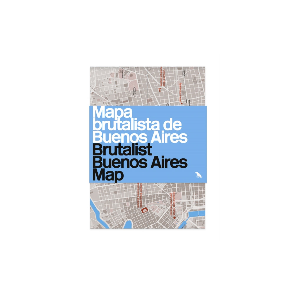 Produktbild för Brutalist Buenos Aires Map / Mapa brutalista de Buenos Aires