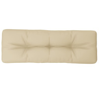 Produktbild för Palldyna beige 120x40x12 cm tyg