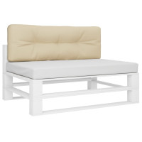 Produktbild för Palldyna beige 120x40x12 cm tyg