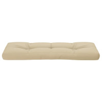 Produktbild för Palldyna beige 120x40x12 cm tyg