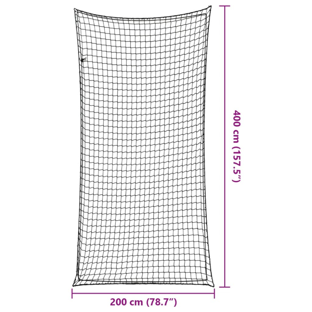 Produktbild för Lastnät med elastiskt rep svart 4x2 m PP