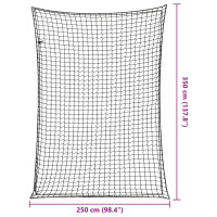 Produktbild för Lastnät med elastiskt rep svart 3,5x2,5 m PP