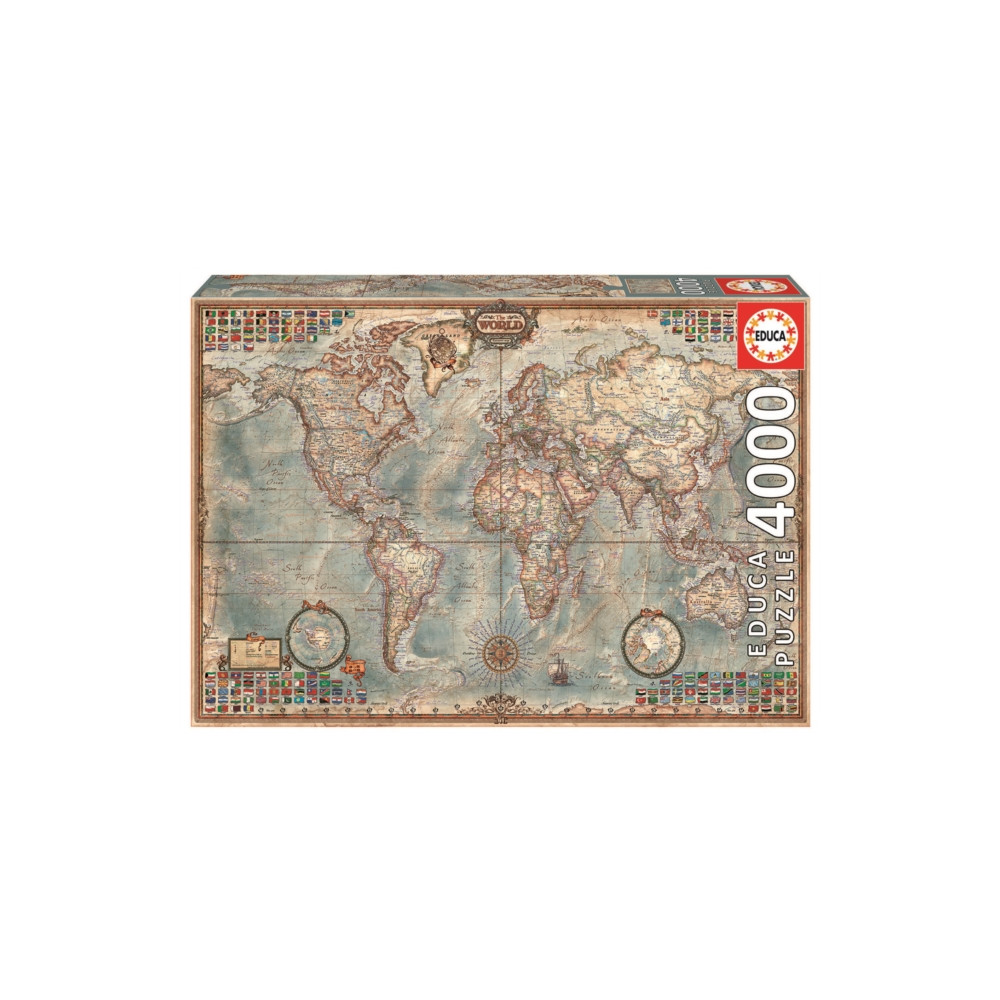 Produktbild för Historical World Map 4000pc Puzzle