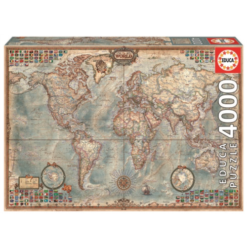 Paul Lamond Games Historical World Map 4000pc Puzzle