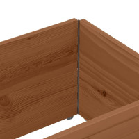 Produktbild för Pallkragar 2 st brun 150x50 cm massivt furu