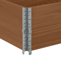 Produktbild för Pallkragar 2 st brun 150x50 cm massivt furu