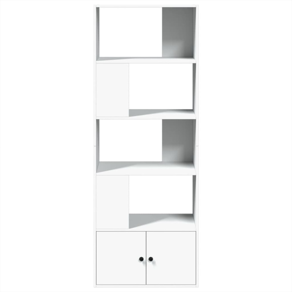 Produktbild för Bokhylla vit 70x36x189 cm konstruerat trä