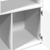 Produktbild för Bokhylla vit 70x36x189 cm konstruerat trä