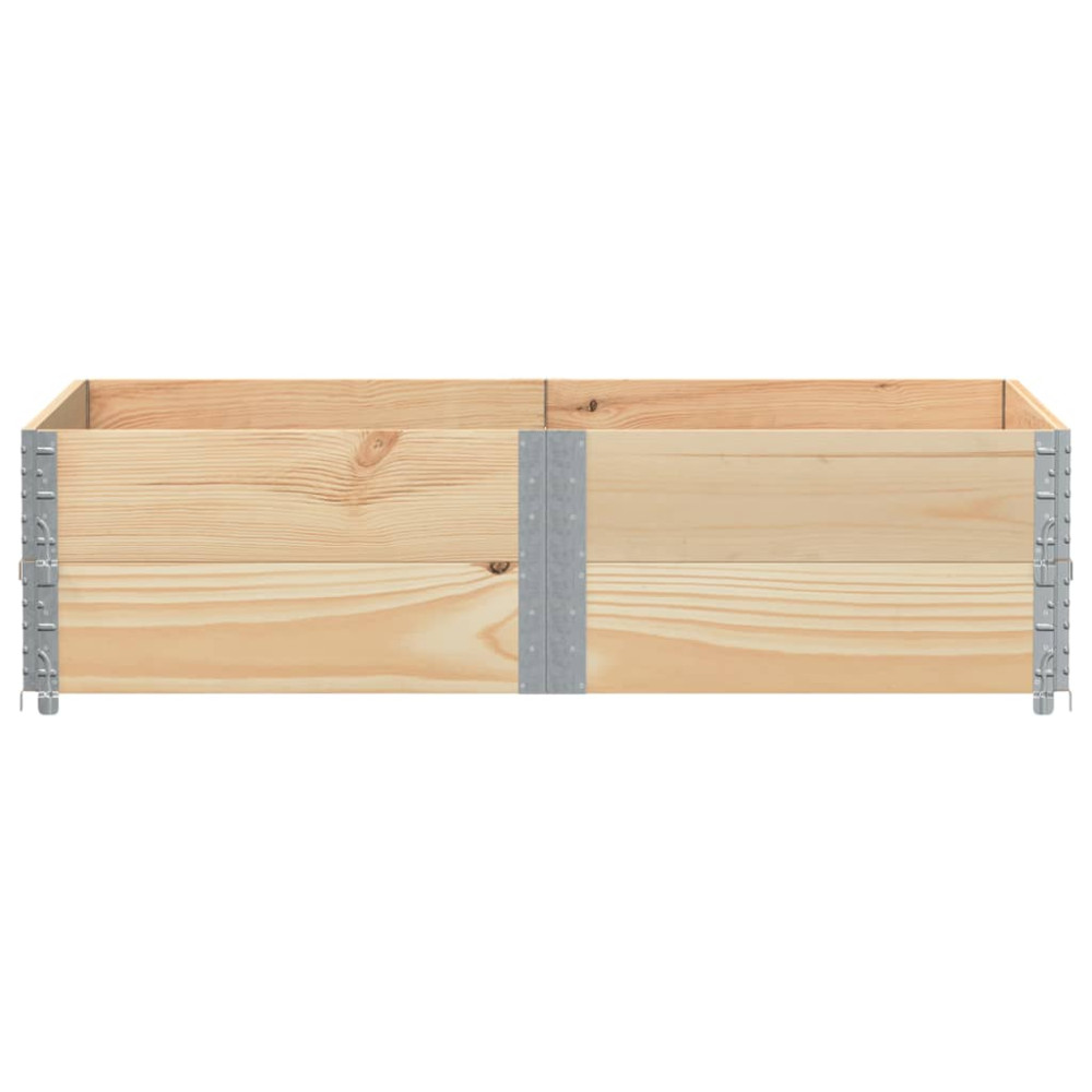 Produktbild för Pallkragar 2 st 150x100 cm massivt furu