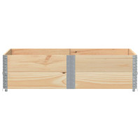 Produktbild för Pallkragar 2 st 150x100 cm massivt furu