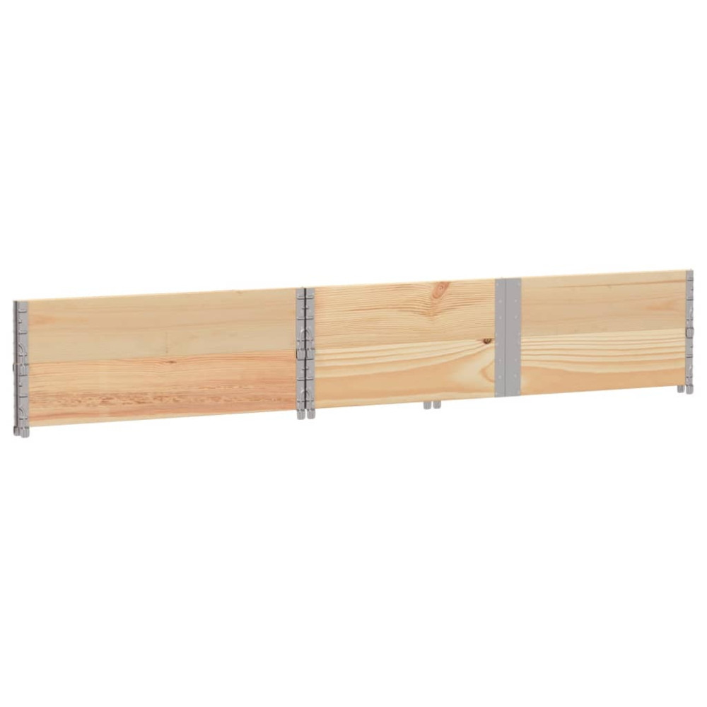 Produktbild för Pallkragar 2 st 150x100 cm massivt furu