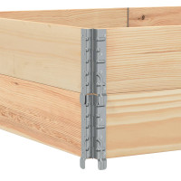 Produktbild för Pallkragar 2 st 150x100 cm massivt furu