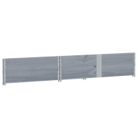 Produktbild för Pallkragar 2 st grå 150x100 cm massivt furu