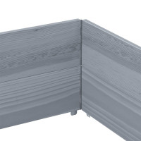 Produktbild för Pallkragar 2 st grå 150x100 cm massivt furu