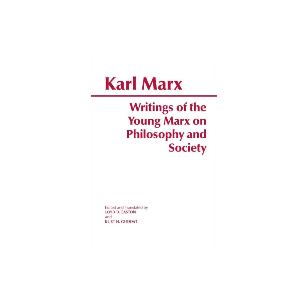 Produktbild för Writings of the Young Marx on Philosophy and Society (häftad, eng)