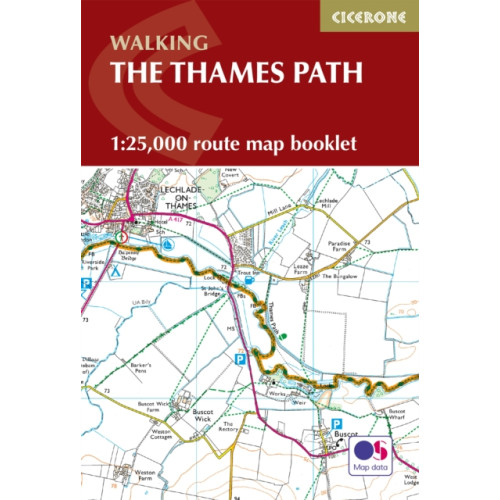 Cicerone Press The Thames Path Map Booklet (häftad, eng)