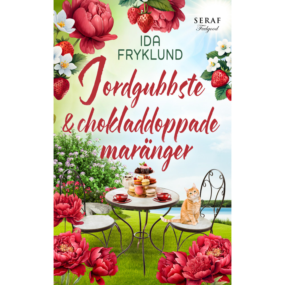 Produktbild för Jordgubbste & chokladdoppade maränger (pocket)