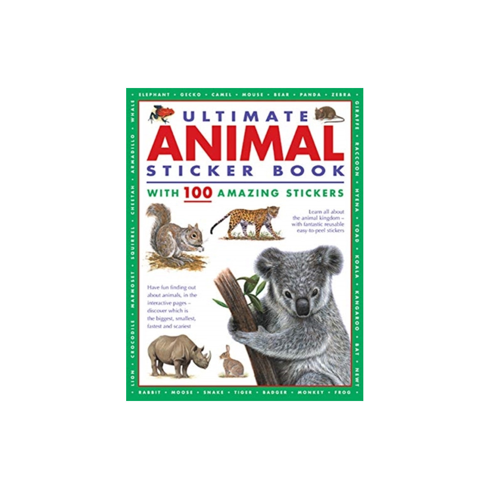 Produktbild för Ultimate Animal Sticker Book with 100 amazing stickers (häftad, eng)