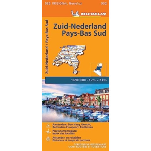 Michelin Editions Des Voyages Netherlands South - Michelin Regional Map 532