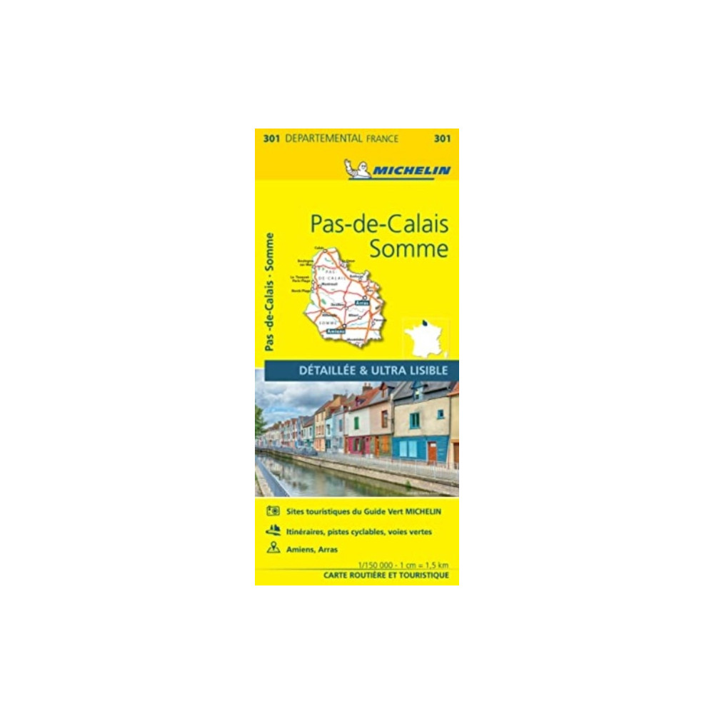 Produktbild för Pas-de-Calais, Somme - Michelin Local Map 301