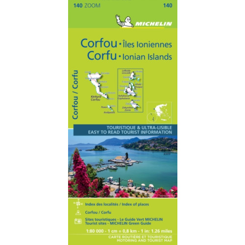 Michelin Editions Des Voyages Corfu & the Ionian Islands - Michelin Zoom Map 140