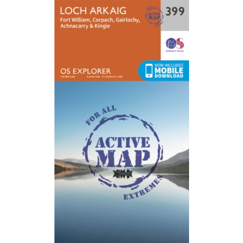 Ordnance Survey Loch Arkaig - Fort William and Corpach