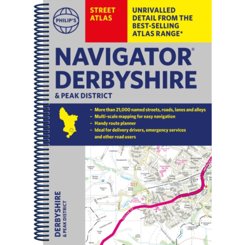 Octopus publishing group Philip's Navigator Street Atlas Derbyshire and the Peak District (bok, spiral, eng)
