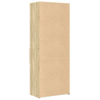 Produktbild för Högskåp sonoma-ek 70x42,5x185 cm konstruerat trä