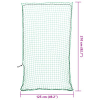 Produktbild för Lastnät med elastiskt rep grön 2,1x1,25 m PP