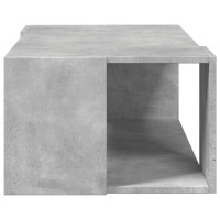 Produktbild för Soffbord betonggrå 89,5x48x30 cm konstruerat trä