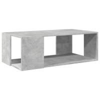 Produktbild för Soffbord betonggrå 89,5x48x30 cm konstruerat trä