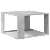 Produktbild för Soffbord betonggrå 51,5x51,5x30 cm konstruerat trä
