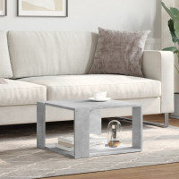 Produktbild för Soffbord betonggrå 51,5x51,5x30 cm konstruerat trä