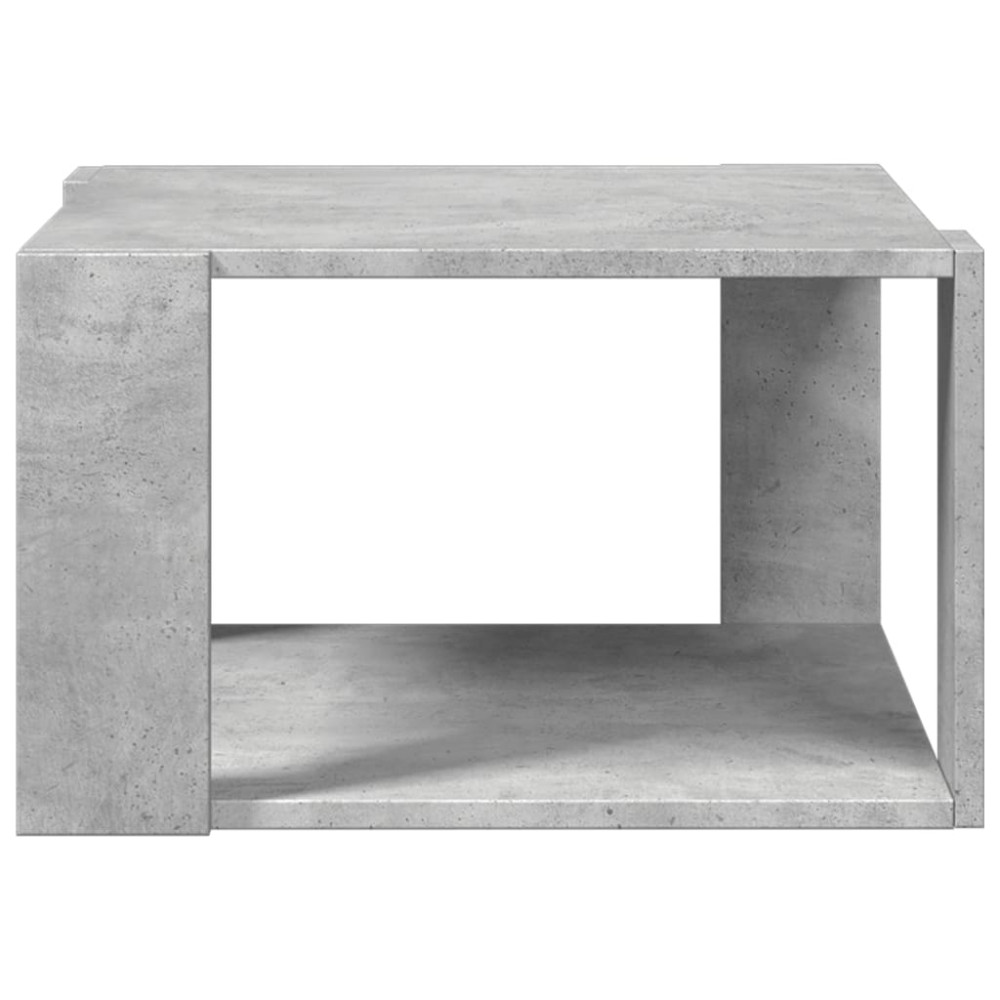 Produktbild för Soffbord betonggrå 51,5x51,5x30 cm konstruerat trä