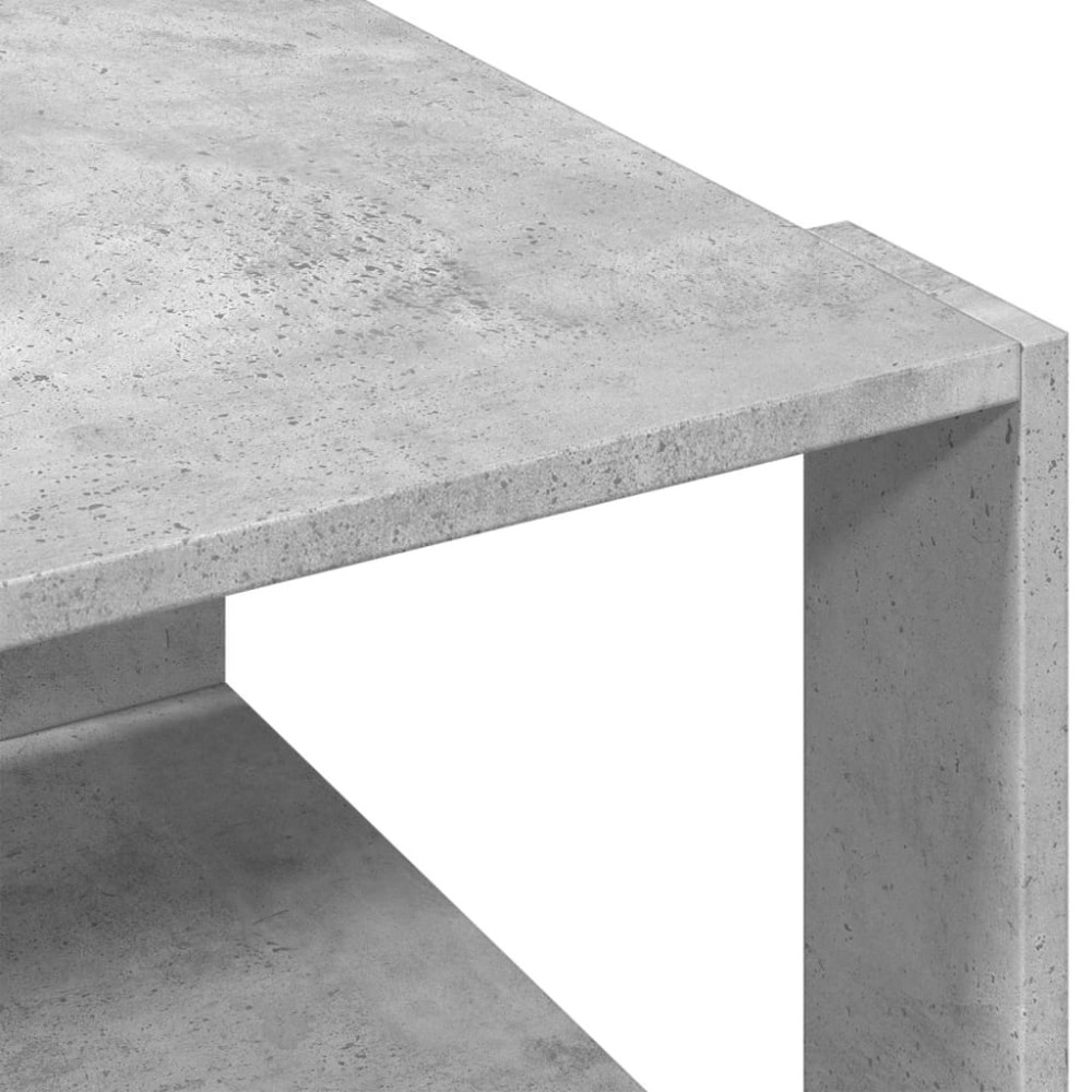 Produktbild för Soffbord betonggrå 51,5x51,5x30 cm konstruerat trä