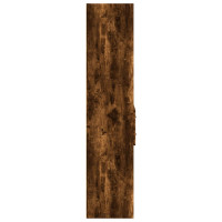 Produktbild för Högskåp rökfärgad ek 70x42,5x185 cm konstruerat trä