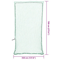 Produktbild för Lastnät med elastiskt rep grön 7x3,5 m PP