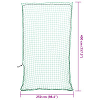 Produktbild för Lastnät med elastiskt rep grön 4x2,5 m PP