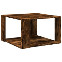Produktbild för Soffbord rökfärgad ek 51,5x51,5x30 cm konstruerat trä