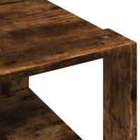 Produktbild för Soffbord rökfärgad ek 51,5x51,5x30 cm konstruerat trä