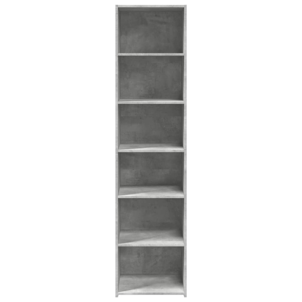 Produktbild för Högskåp betonggrå 45x41x185 cm konstruerat trä